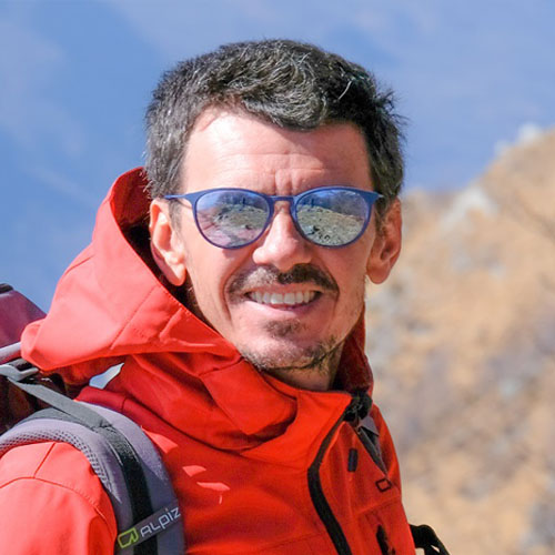 Marco Lugliengo
Hiking guide and photographer, he was born in Turin back in 1981, but enrolled in the Faculty of Law in Milan, where he lived for several years. Office work was not for him, so at the age of 30 he took a sabbatical year and travelled by motorcycle from Italy to Australia - without Google Maps, as he likes to point out.